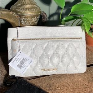 Leather Vera Bradley wristlet